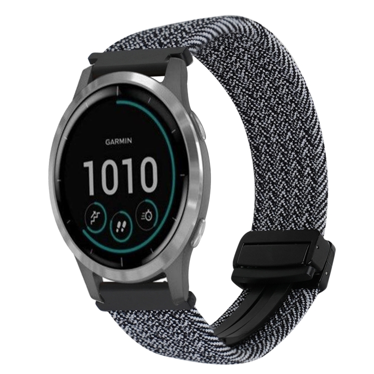 For Garmin Vivoactive 22mm Magnetic Buckle Braided Watch