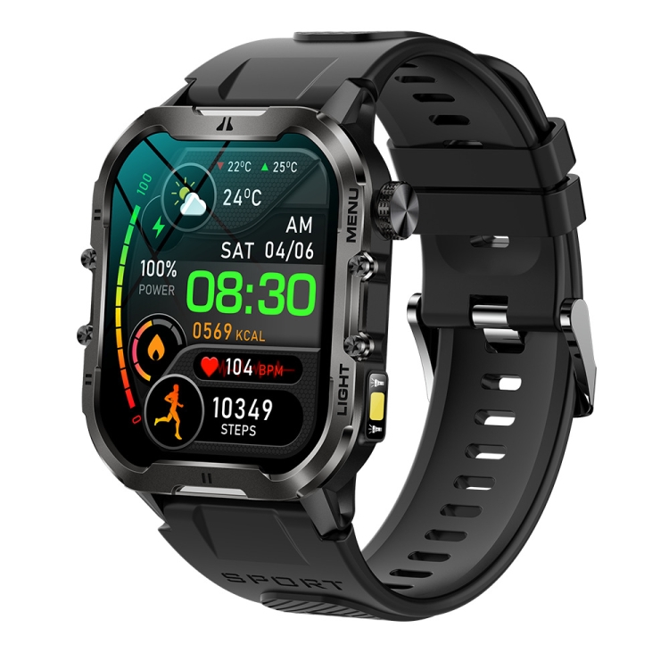 

T26 1.96 inch Color Screen Smart Watch, Support Bluetooth Call / Health Monitoring(Black)