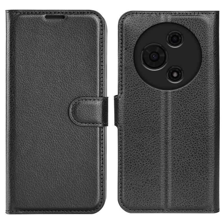 

For TCL 605 / 60 SE Litchi Texture Horizontal Flip Leather Phone Case with Holder(Black)