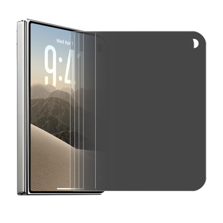 For iPhone Duo Outer Screen 5 PCS/Pack ENKAY Hat-Prince 28 Degree Anti-peeping Privacy Tempered Glass Film