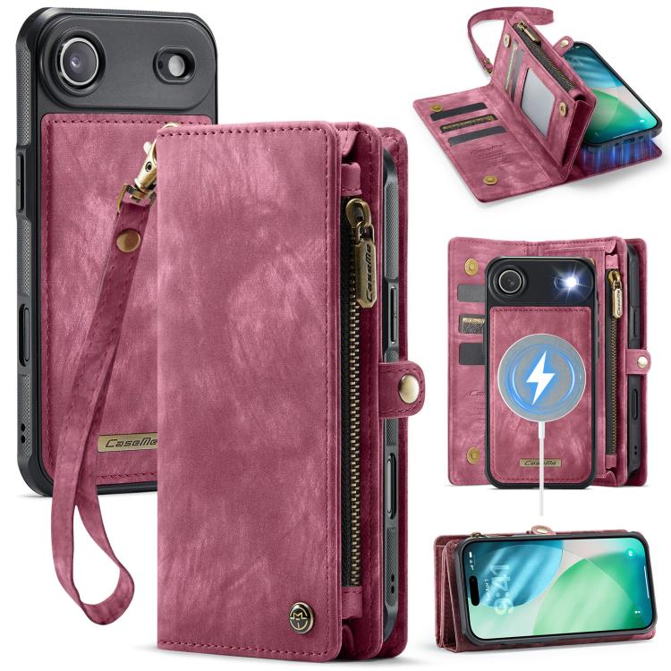

For iPhone Air CaseMe 008 Detachable Multifunctional Leather Phone Case(Red)