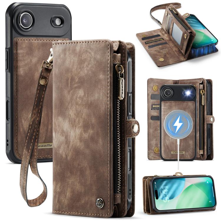 

For iPhone Air CaseMe 008 Detachable Multifunctional Leather Phone Case(Brown)