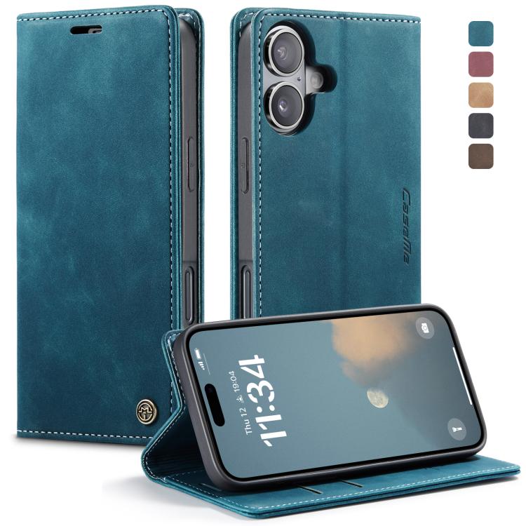 

For iPhone 17 CaseMe 013 Multifunctional Horizontal Flip Leather Phone Case(Blue)
