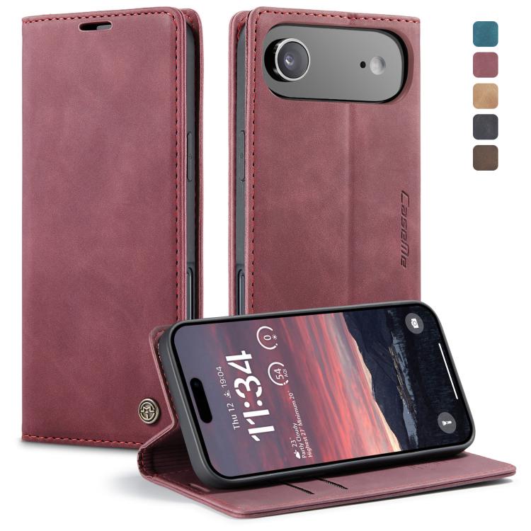 

For iPhone 17 Air CaseMe 013 Multifunctional Horizontal Flip Leather Phone Case(Red)