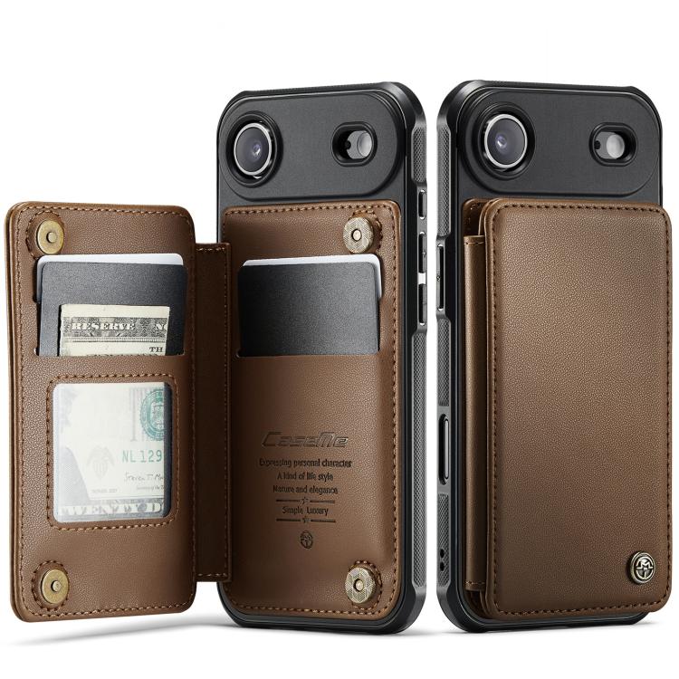 

For iPhone Air CaseMe C22 Card Slots Holder RFID Anti-theft Phone Case(Brown)