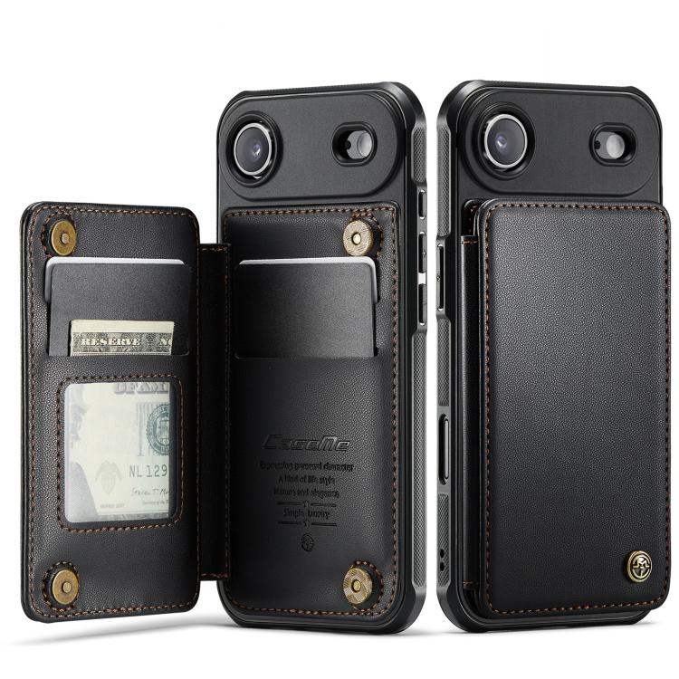 

For iPhone Air CaseMe C22 Card Slots Holder RFID Anti-theft Phone Case(Black)