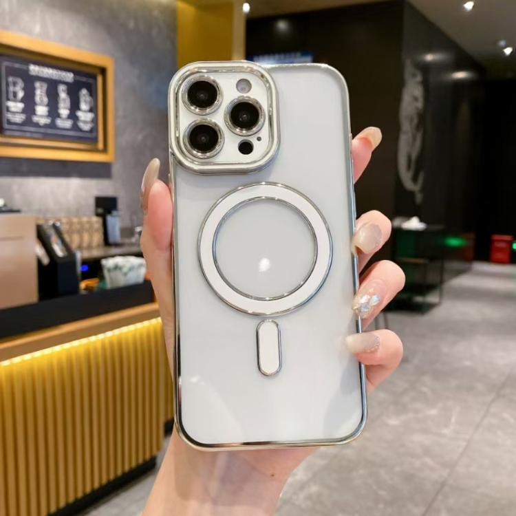 

For iPhone 15 Pro Max Imitation Original Magsafe TPU Phone Case(White)