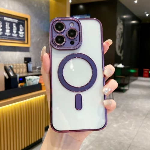 

For iPhone 13 Pro Imitation Original Magsafe TPU Phone Case(Purple)