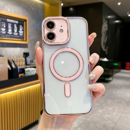 

For iPhone 11 Imitation Original Magsafe TPU Phone Case(Pink)