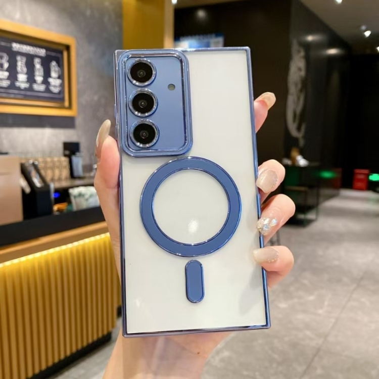 

For Samsung Galaxy S24+ 5G Imitation Original Magsafe TPU Phone Case(Blue)