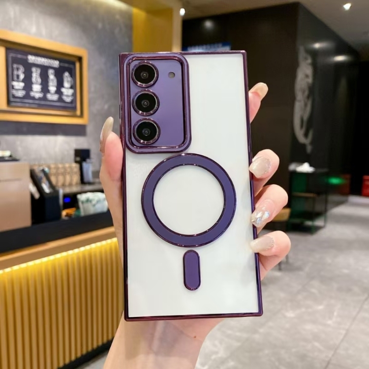 

For Samsung Galaxy S22 5G Imitation Original Magsafe TPU Phone Case(Purple)