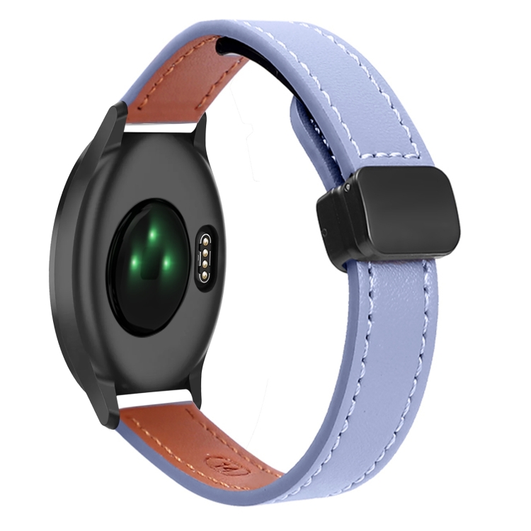 Correa de reloj de cuero de microfibra de 20 mm con hebilla