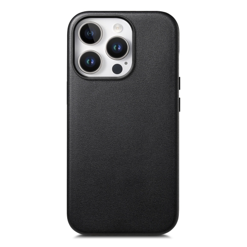 

For iPhone 13 Pro Electroplated Metal Button MagSafe Phone Case(Black)
