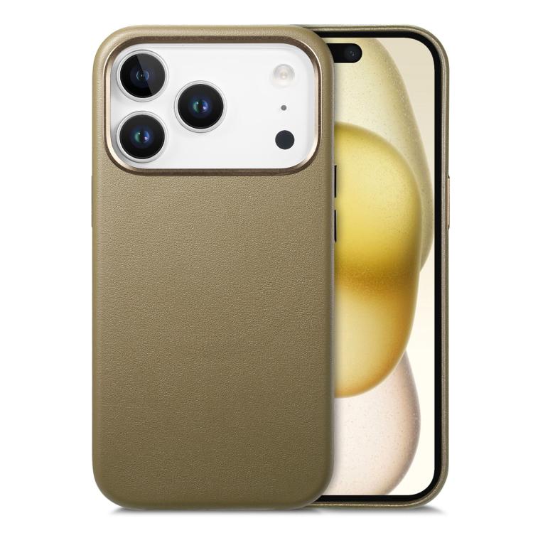 For iPhone 18 Pro Max Electroplated Metal Button MagSafe Phone Case(Green)