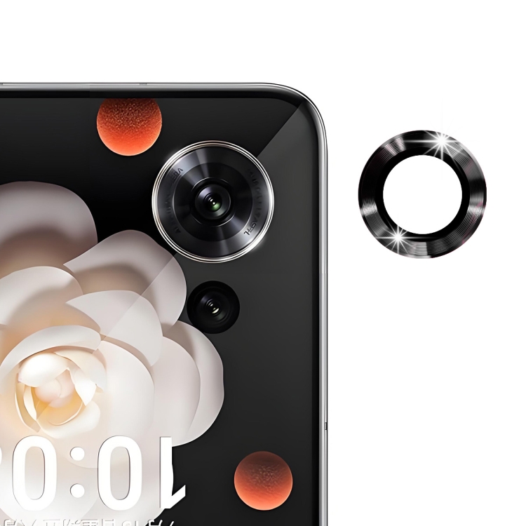 

For Honor Magic V Flip ENKAY Hat-Prince 9H Rear Camera Lens Aluminium Alloy Tempered Glass Film(Black)