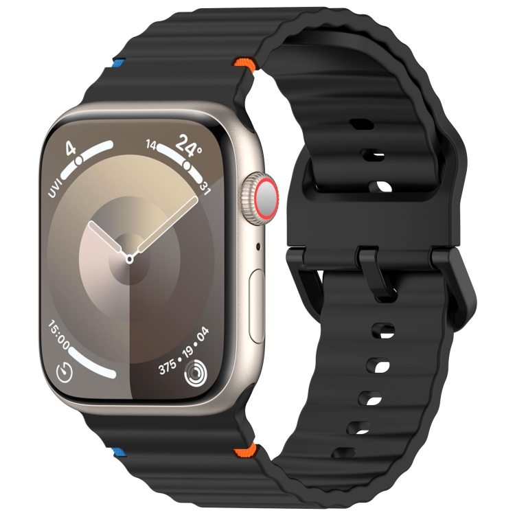 Apple Watch Series 4 44mm ウェーブグレインステッチシリコン Apple Watch Series 4 44mm ウェーブグレインステッチシリコン