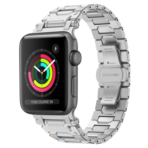 Apple Watch Series 3 42mm パスファインダー ステンレススチール メタルウォッチバンド(シルバー)