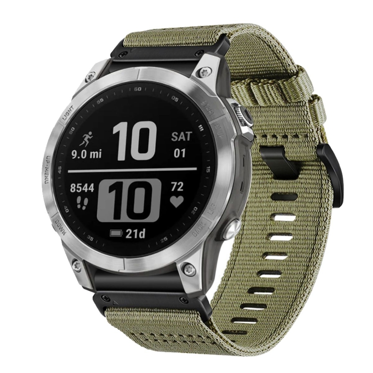 For Garmin Fenix Pro Nylon Canvas Quick Release 22mm Watch Band