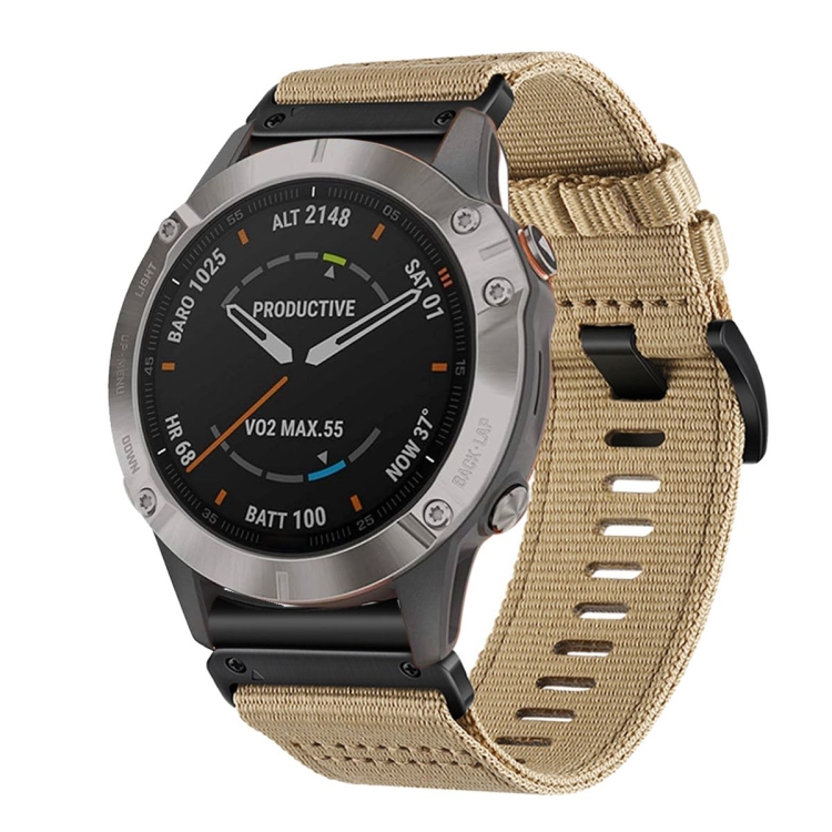 For Garmin Fenix Sapphire GPS Nylon Canvas Quick Release 22mm