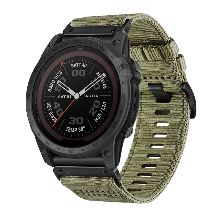 For Garmin Tactix Tactix DELTA Nylon Canvas Quick Release 26mm