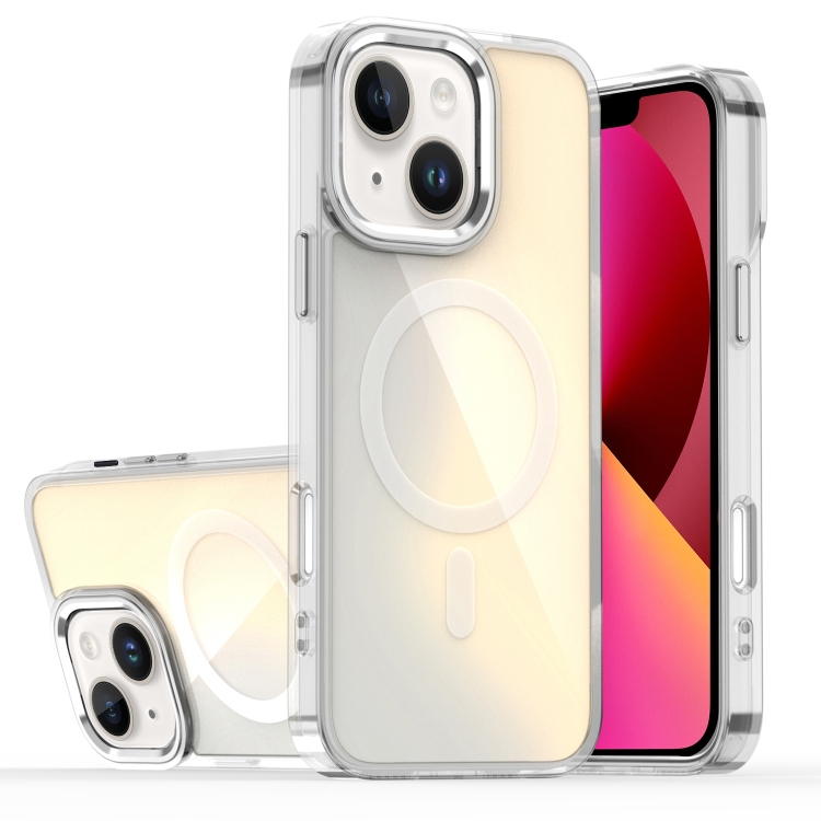 

For iPhone 13 Bright Shadow Magsafe Discoloration Phone Case(Grey)