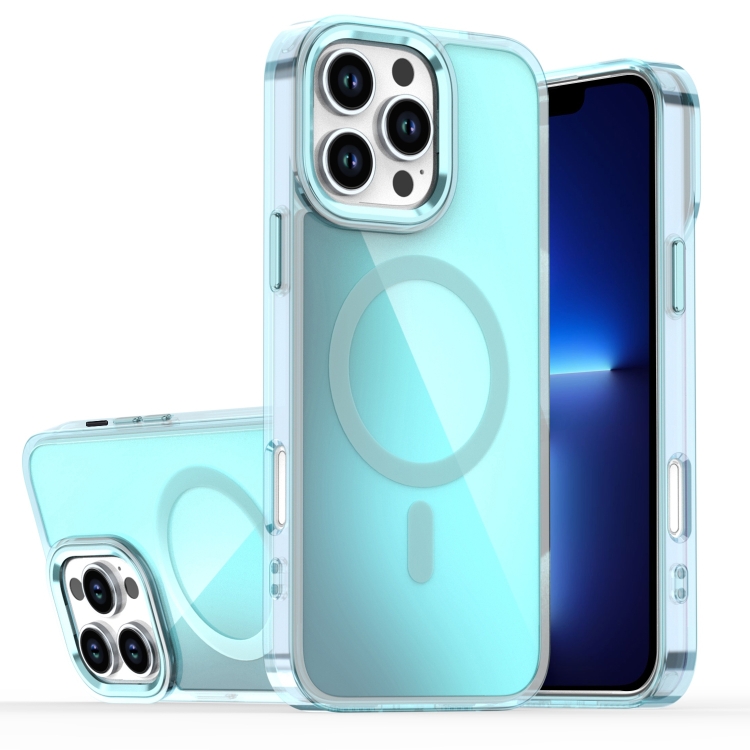 

For iPhone 13 Pro Bright Shadow Magsafe Discoloration Phone Case(Blue)