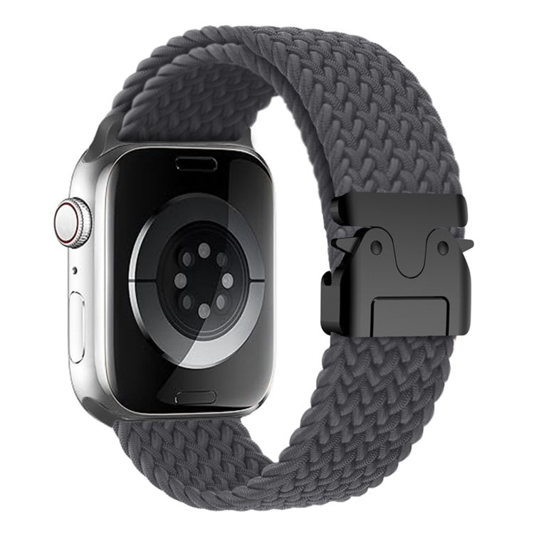 Apple Watch 46mm / 49mm / 45mm / 44mm メタルバックル ナイロン編み 