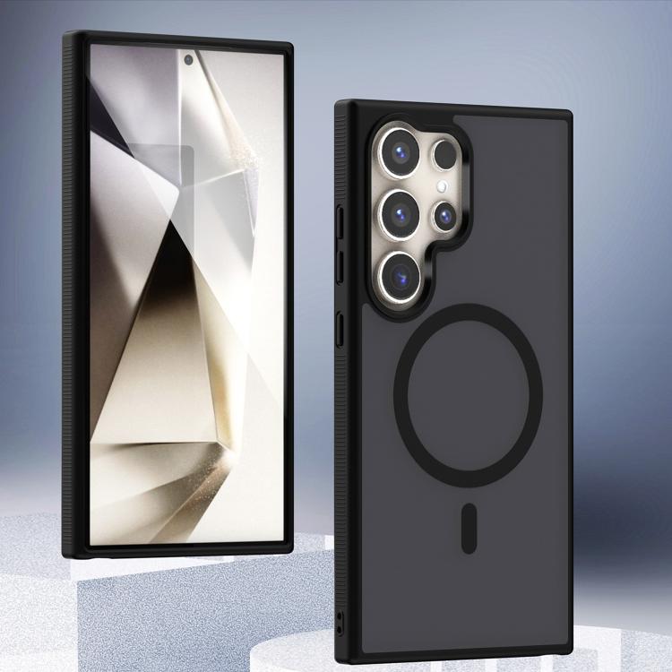 

For Samsung Galaxy S26 / S26 Pro 5G Transparent TPU Hybrid PC Magsafe Phone Case(Black)