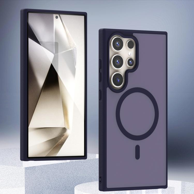 

For Samsung Galaxy S26 Ultra 5G Transparent TPU Hybrid PC Magsafe Phone Case(Purple)