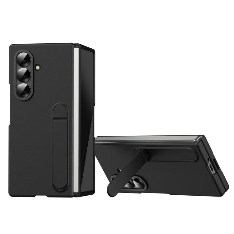 

For Galaxy Z Fold8 Skin-feel Holder Shockproof Phone Case(Black)