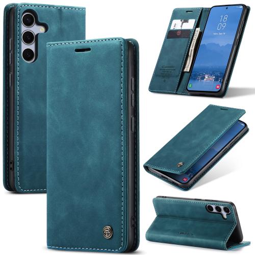 

For Samsung Galaxy S25+ 5G CaseMe 013 Multifunctional Horizontal Flip Leather Phone Case(Blue)