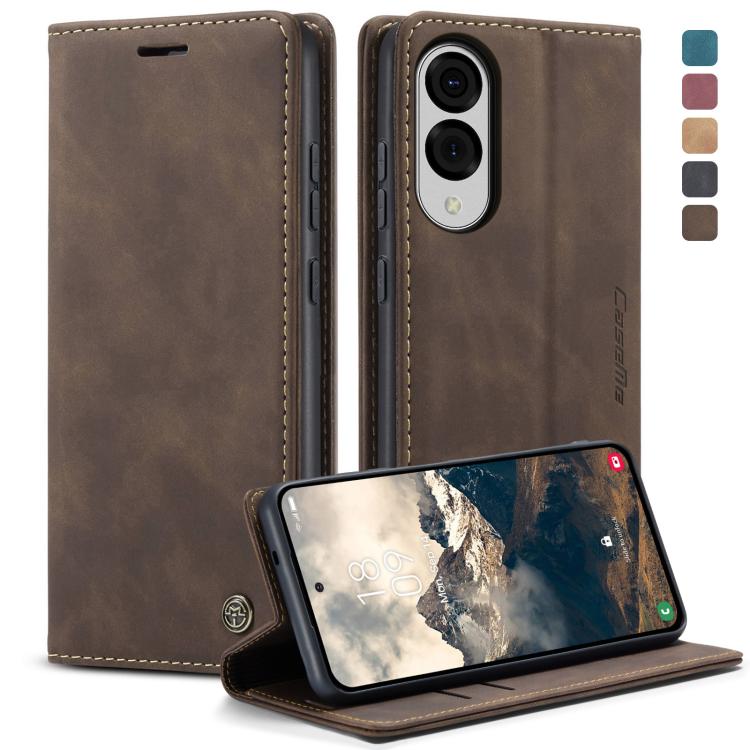 

For Samsung Galaxy S25 Edge 5G CaseMe 013 Multifunctional Horizontal Flip Leather Phone Case(Coffee)
