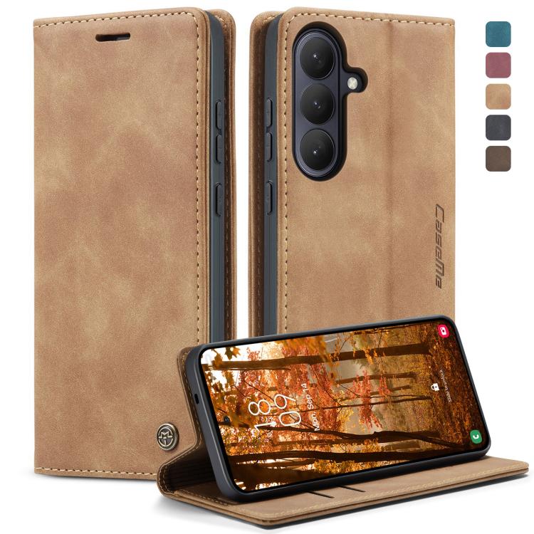 

For Samsung Galaxy S26 5G CaseMe 013 Multifunctional Horizontal Flip Leather Phone Case(Brown)