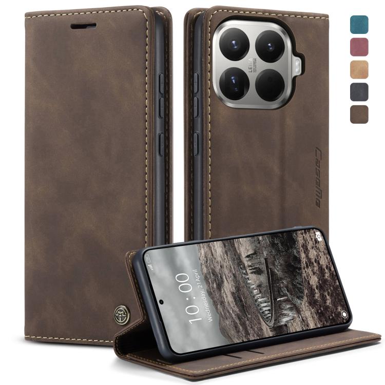 

For Xiaomi 15T Pro CaseMe 013 Multifunctional Horizontal Flip Leather Phone Case(Coffee)