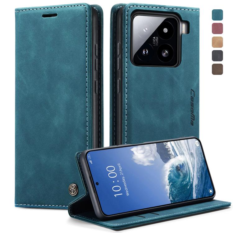 

For Xiaomi 15 CaseMe 013 Multifunctional Horizontal Flip Leather Phone Case(Blue)