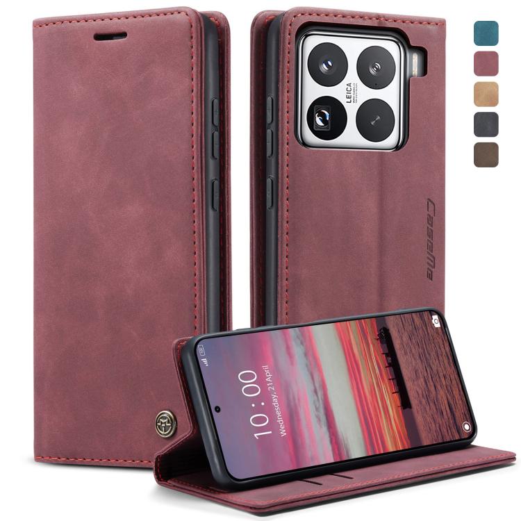 

For Xiaomi 15 Pro CaseMe 013 Multifunctional Horizontal Flip Leather Phone Case(Red)