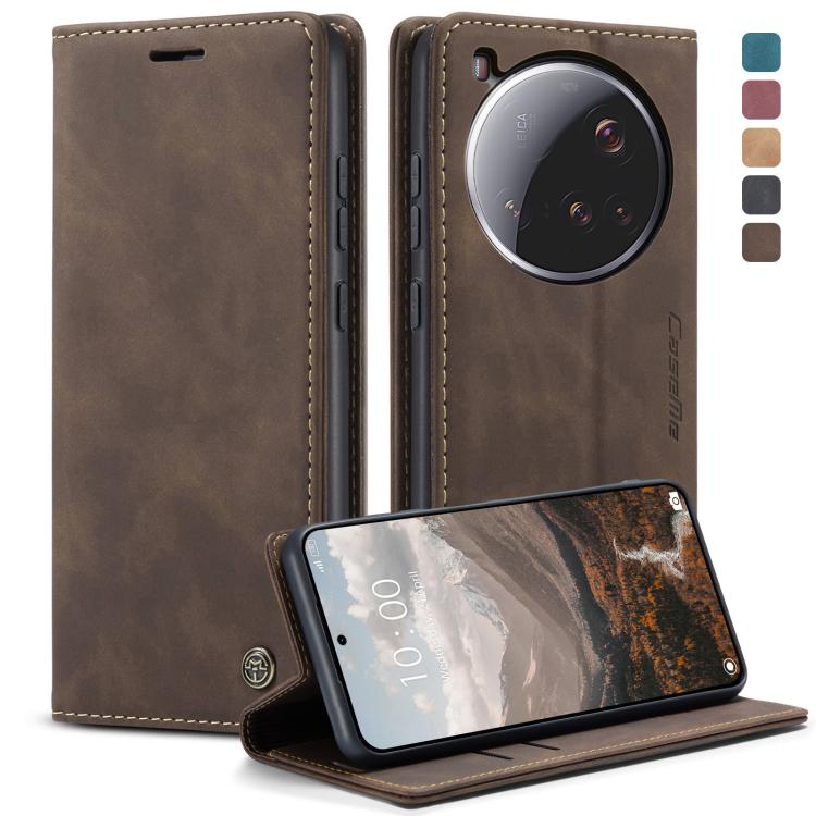 

For Xiaomi 15 Ultra CaseMe 013 Multifunctional Horizontal Flip Leather Phone Case(Coffee)