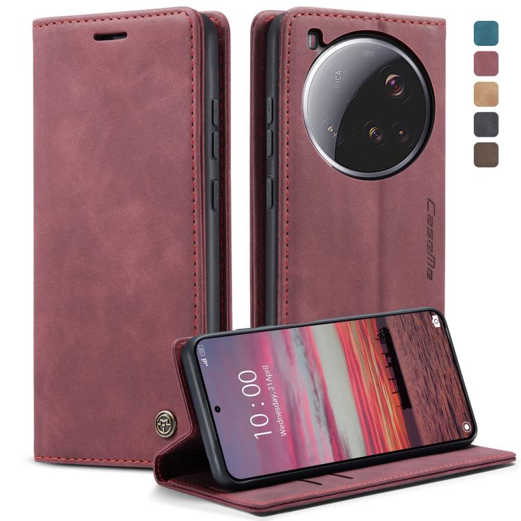 

For Xiaomi 15 Ultra CaseMe 013 Multifunctional Horizontal Flip Leather Phone Case(Red)