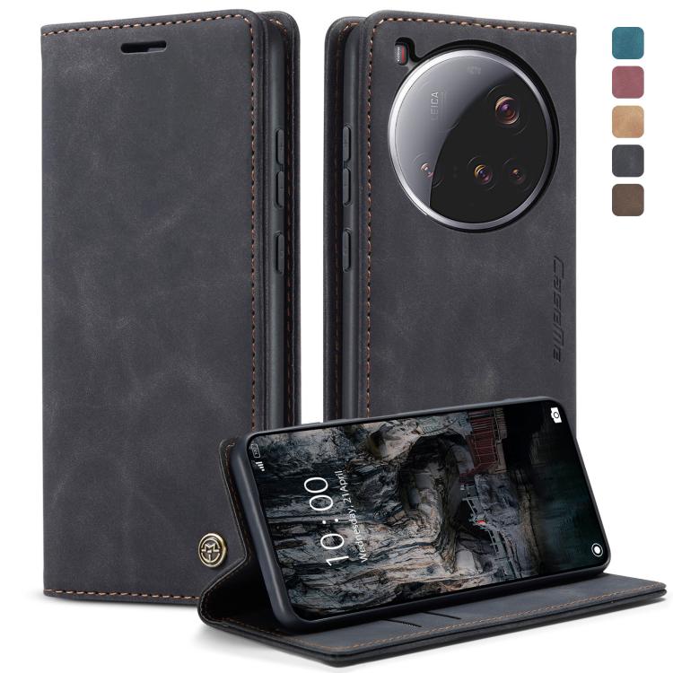 

For Xiaomi 15 Ultra CaseMe 013 Multifunctional Horizontal Flip Leather Phone Case(Black)