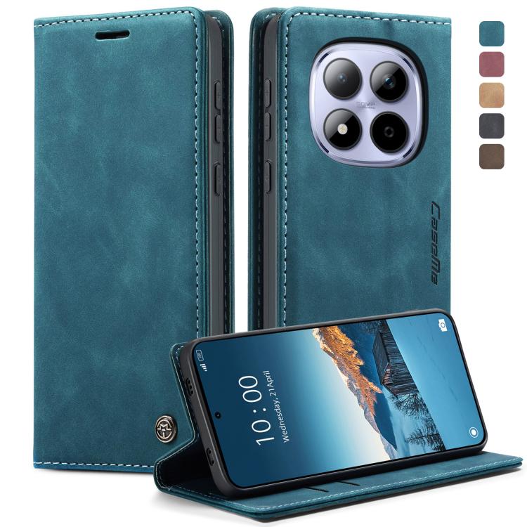 

For Redmi Note 15 Pro 4G Global 163.2mm CaseMe 013 Multifunctional Horizontal Flip Leather Phone Case(Blue)
