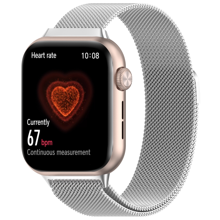 

For Honor Watch 5 Milan Magnetic Buckle Steel Mesh Watch Band(Silver)