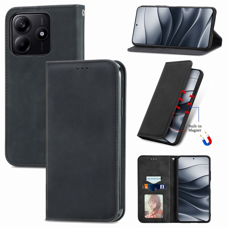 AIBEX Flip Cover For Redmi Note 14 SE 5G / Redmi Note 14 5G |Premium Leather Finish|Magnetic Closure Feature - AIBEX - View #9