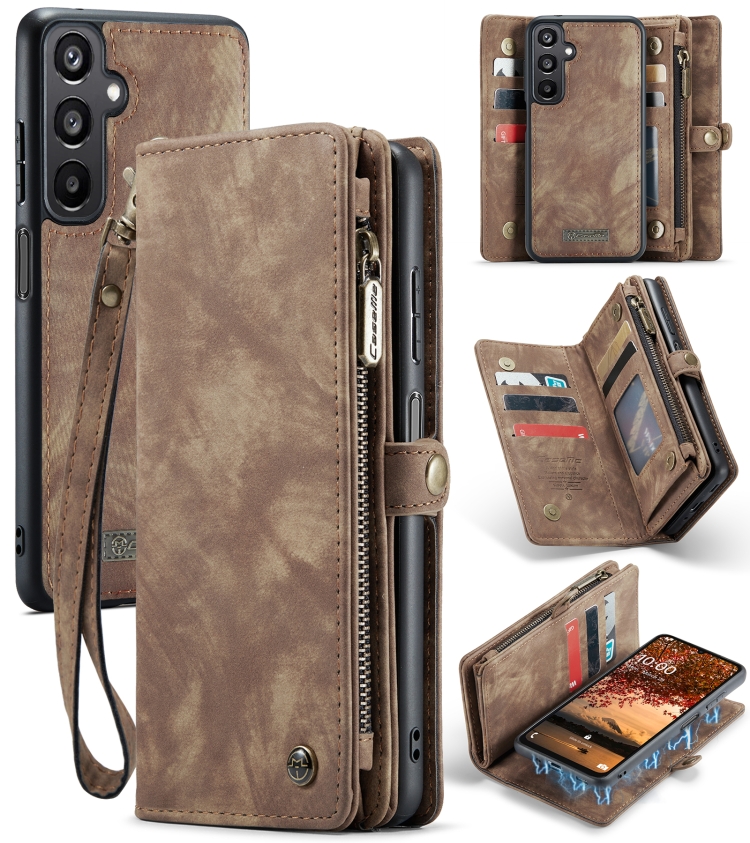 For Samsung Galaxy A16 5G CaseMe 008 Detachable Multifunctional Leather Phone Case(Brown)