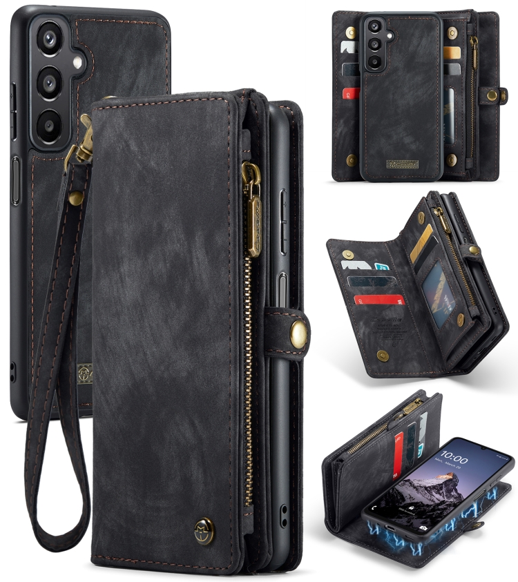 

For Samsung Galaxy A16 5G CaseMe 008 Detachable Multifunctional Leather Phone Case(Black)