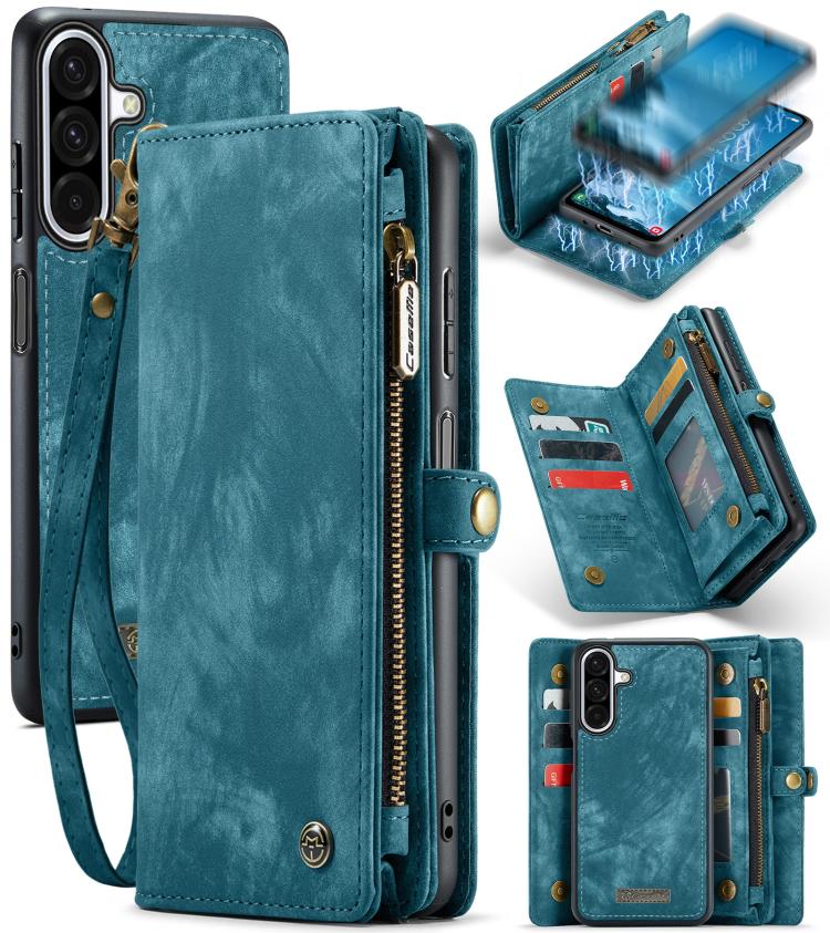 

For Samsung Galaxy A17 CaseMe 008 Detachable Multifunctional Leather Phone Case(Blue)