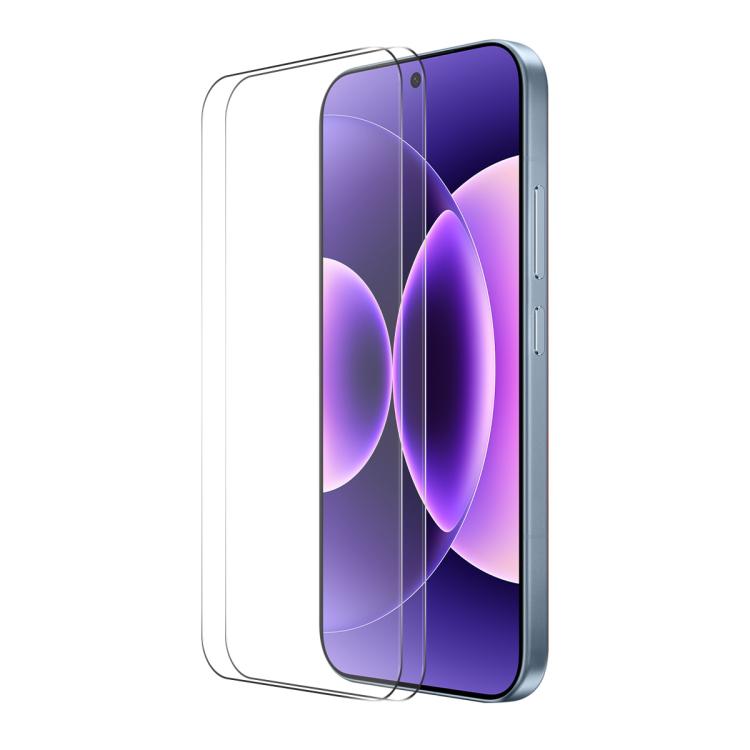 For Xiaomi Poco X8 Pro Max 2pcs ENKAY 0.18mm High Aluminum-silicon Tempered Glass Film, Support Ultrasonic Fingerprint Unclock