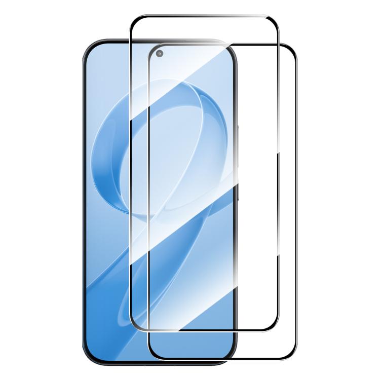 

For Redmi K90 2pcs ENKAY Hat-Prince 0.18mm High Aluminum-silicon Tempered Glass Film, Support Ultrasonic Fingerprint Unclock