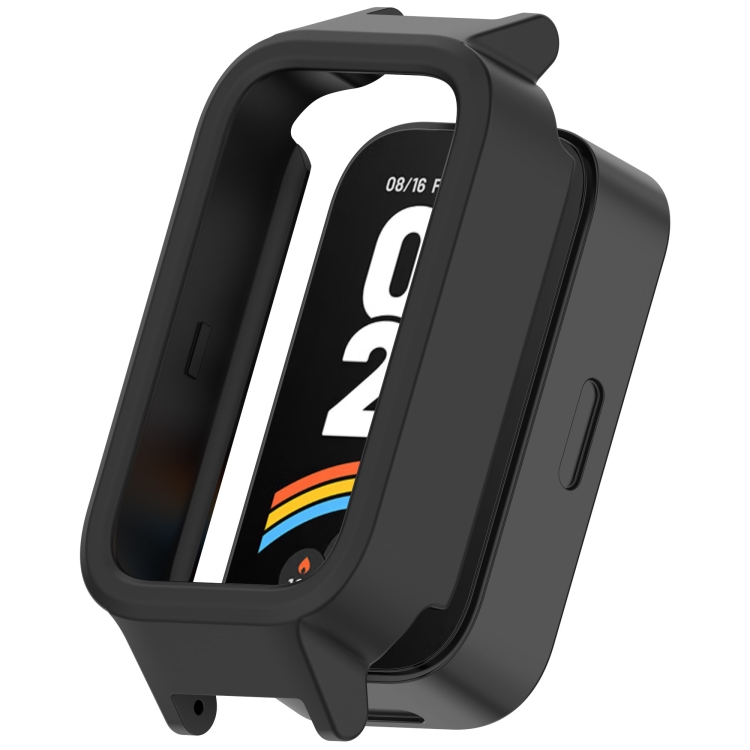 

For Redmi Band 3 Hollow PC Half Coverage Watch Protective Case(Black)