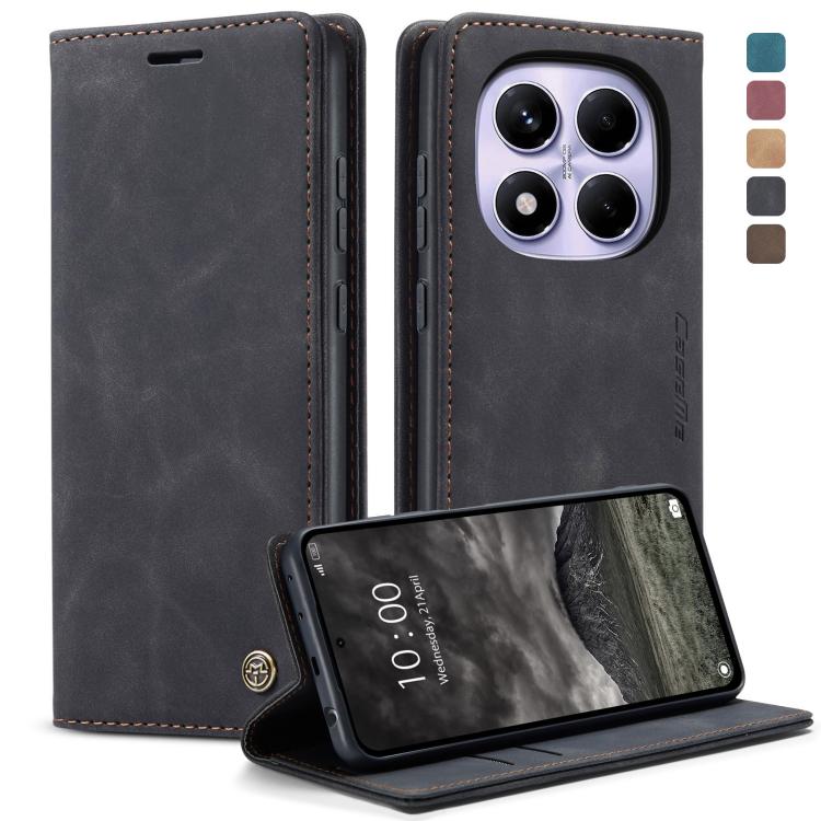 

For Redmi Note 14 Pro 4G Global CaseMe 013 Multifunctional Horizontal Flip Leather Phone Case(Black)