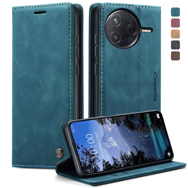 

For Xiaomi Poco F7 Pro / F7 Ultra CaseMe 013 Multifunctional Horizontal Flip Leather Phone Case(Blue)